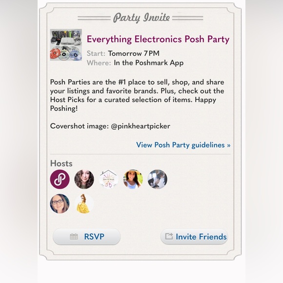 I’m Co-hosting “Everything Electronics Posh Party”tonight April 5th @7:00pm EST! - Picture 2 of 3
